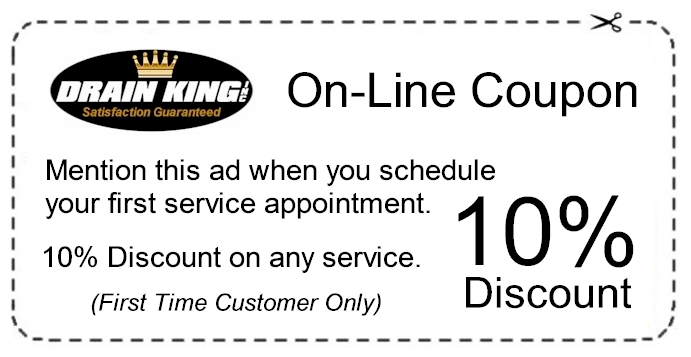 Drain King Inc on-line coupon